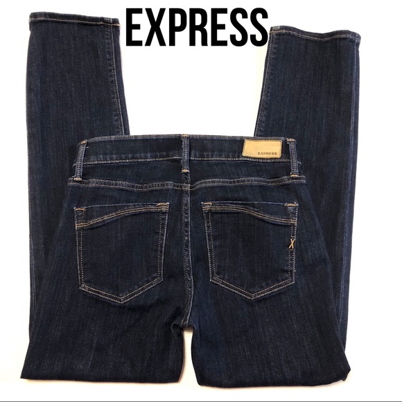 EXPRESS Stretch Skinny Mid Rise Jeans 4 S